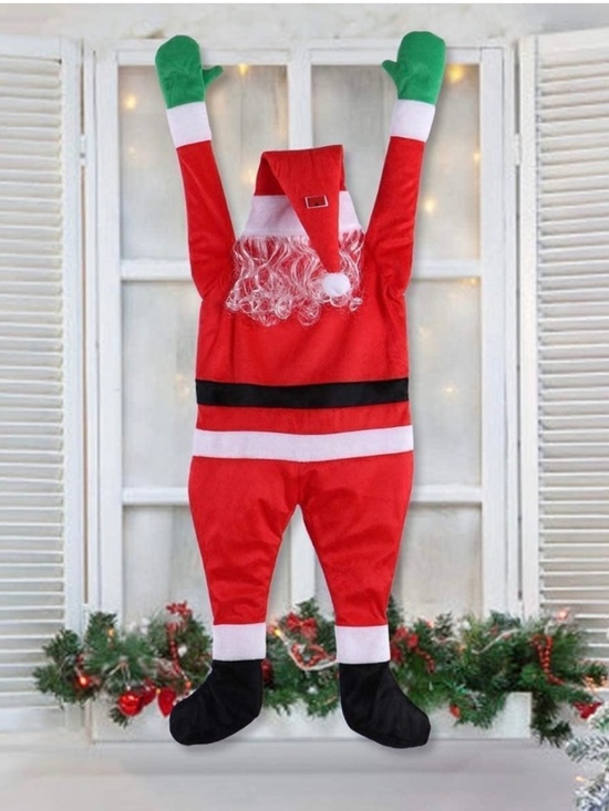 Other - 3.5 Ft Hanging Santa Christmas Window Door Decor NWOT